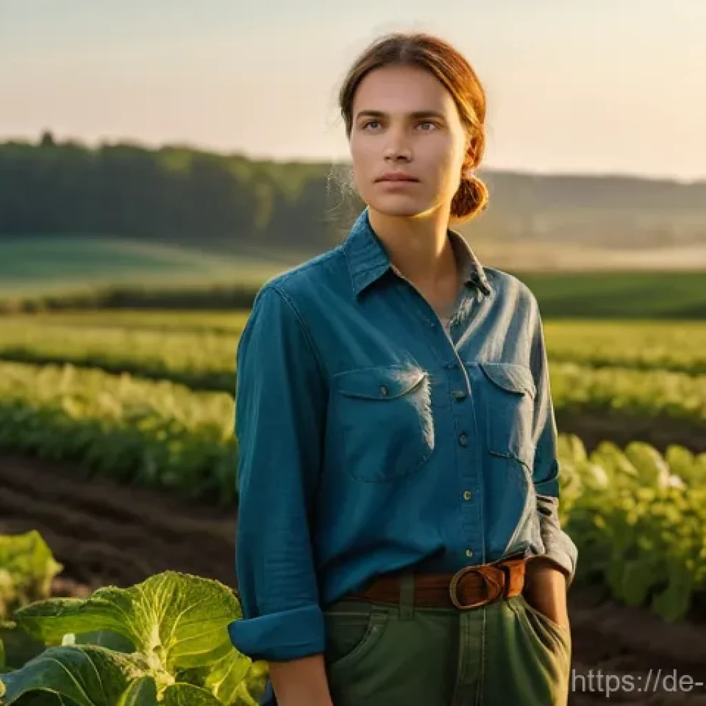 농업환경기술자 학습 동기 유지 방법 - **Prompt:** A young, determined environmental engineer, wearing sturdy work trousers, a long-sleeved...