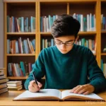 농업환경기술자 시험 문제 유형 파악법 - **A dedicated student preparing for the Agrarumwelttechniker exam:** A focused young adult, either m...